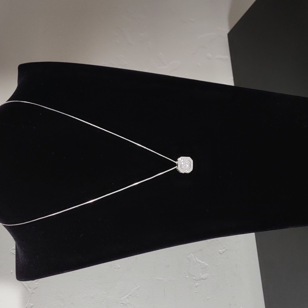 Absolute ™ Cubic Zirconia/Sterling Silver Necklace